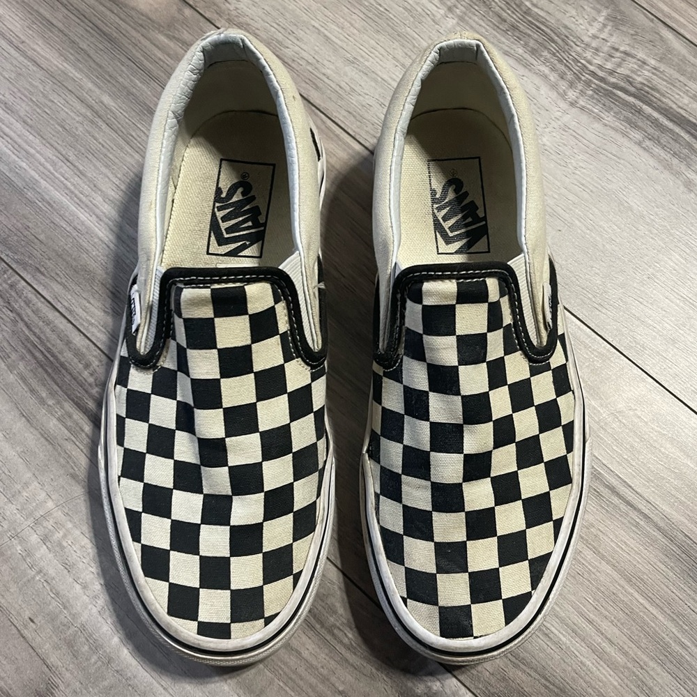 Vans Checkered Slip Ons